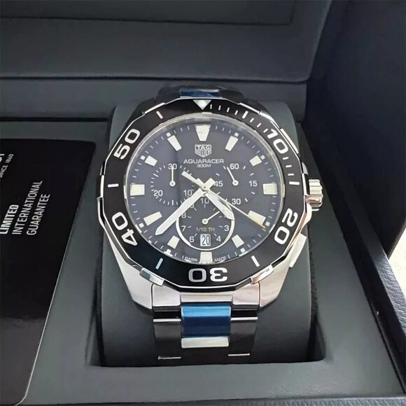 TAG HEUER Aquaracer 300M Chronograph Black Dial 43mm Men\'s Watch CAY111A.BA0927 main image 7